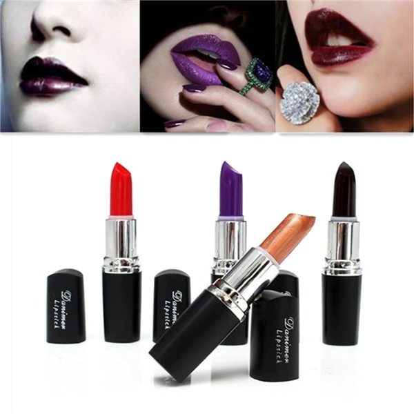 4 Colors Black Lipstick Exaggerated Color Lip Makeup Party 