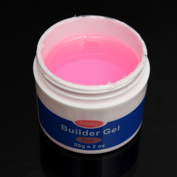 56g 2oz Strong Pink Clear White Nail Art Builder Manicure UV Gel