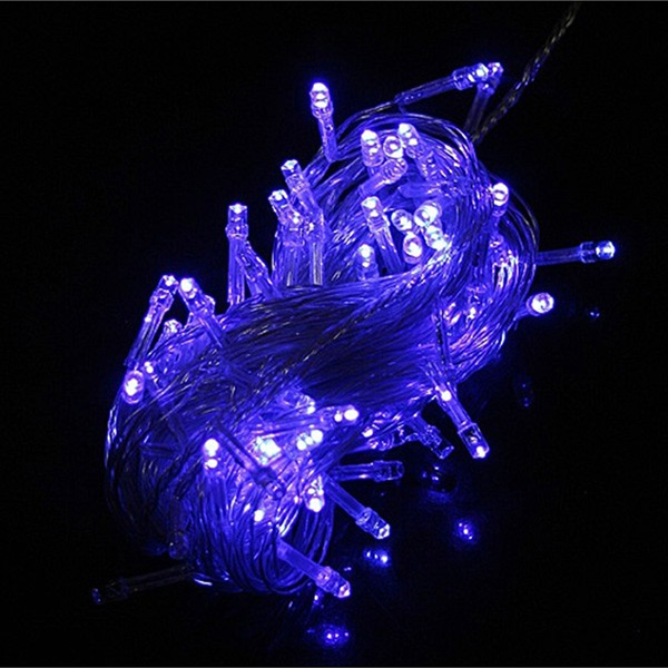 

100 LED 10м синий LED строки свет украшение рождественской вечеринки 110В/220В