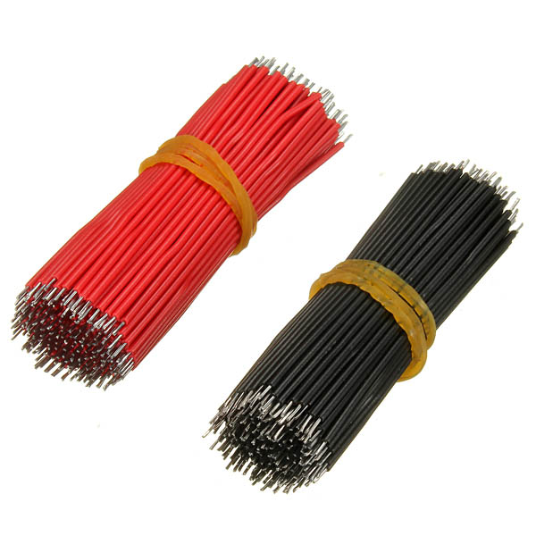 400шт 6см Макетный соединительный кабель Дюпон Провод Электронный Проводы Черный Красный цвет