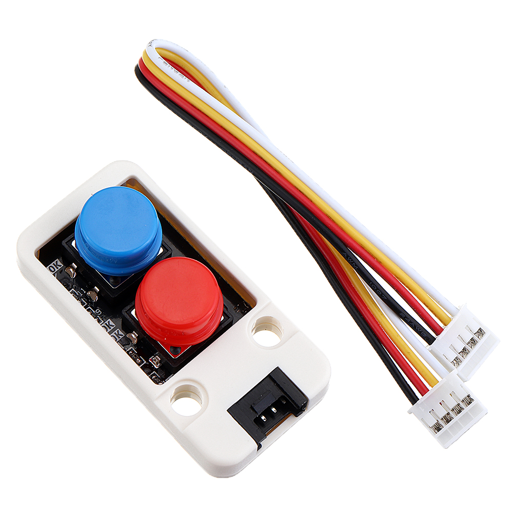 

M5Stack® Mini Dual Push Button Switch Unit with GROVE Port Cable Connector Compatible with FIRE /M5GO ESP32 Micropython Kit