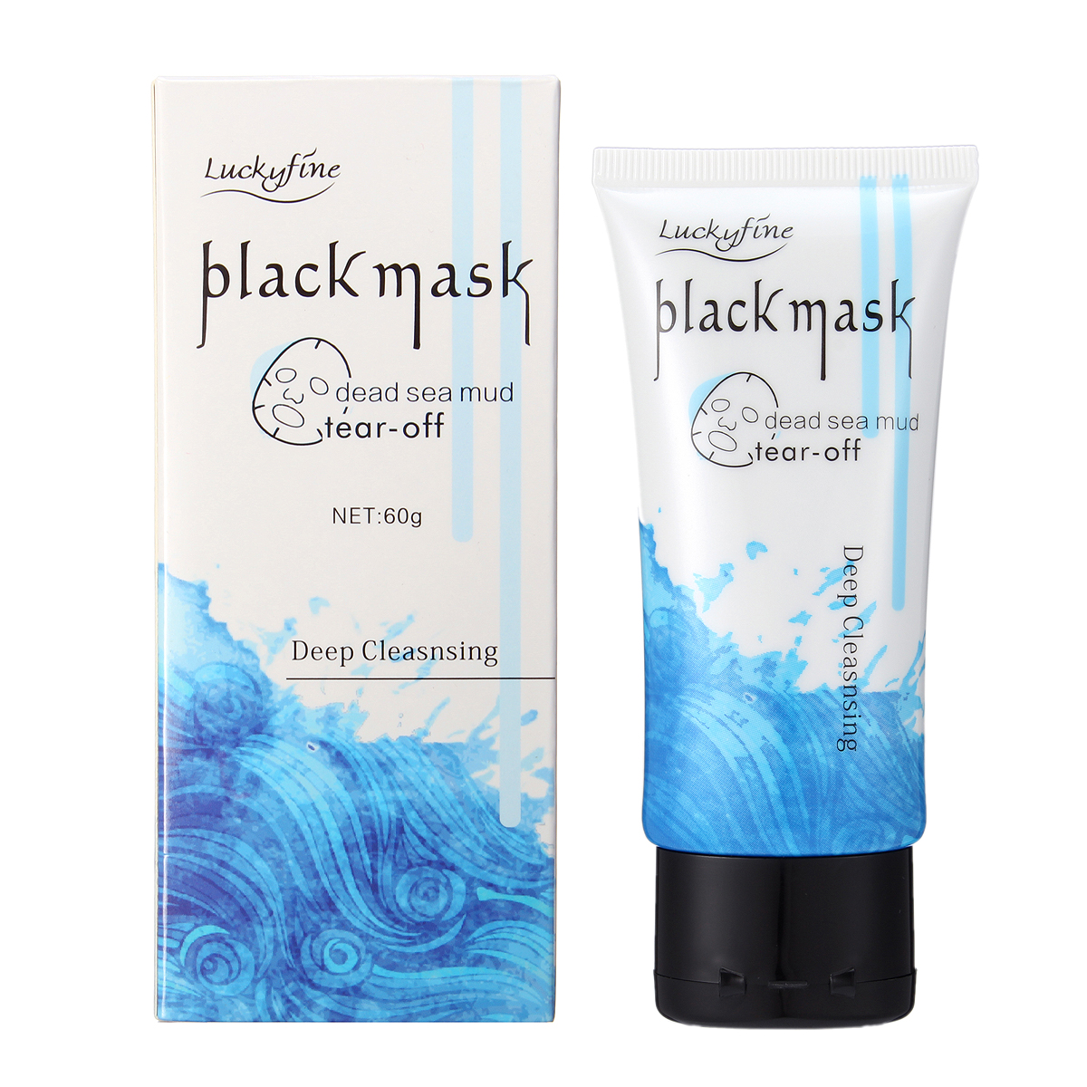 

Luckyfine Dead Sea Mud Tear Off Mask Blackheads Removal Acne Deep Cleansing Facial Skin Care