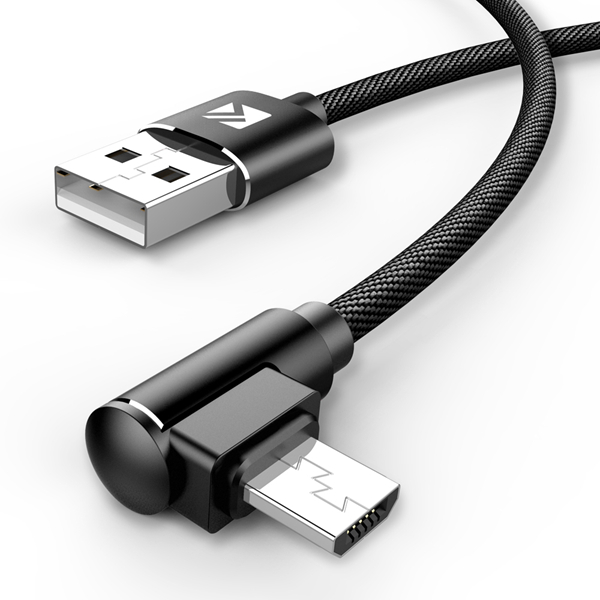 

FLOVEME 2.4A 90-разрядный USB-кабель для быстрой зарядки USB 1M для Samsung S7 S6 Xiaomi Redmi Note 5