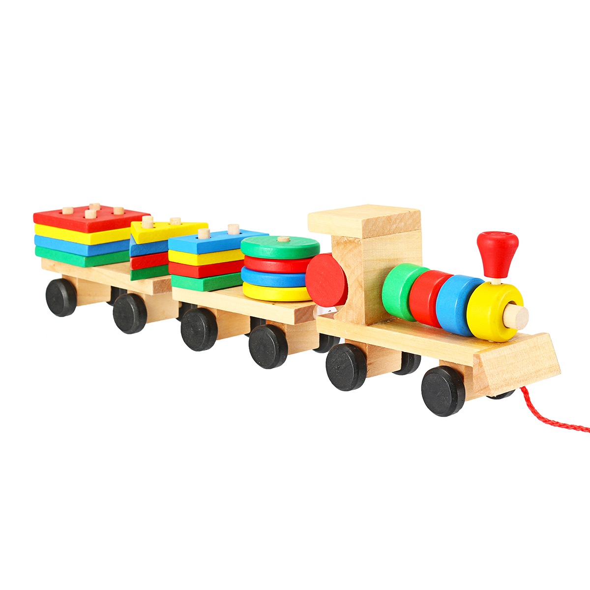 

Train Truck Деревянные игрушки с геометрическими блоками Детские развивающие игрушки для детей