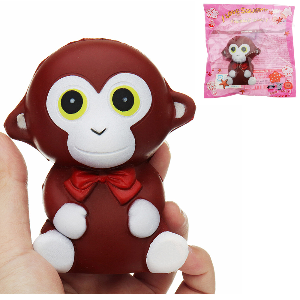

Monkey Squishy 10.5 * 9 * 7CM Slow Rising Soft Коллекция игрушек для подарков из коллекции животных с упаковкой