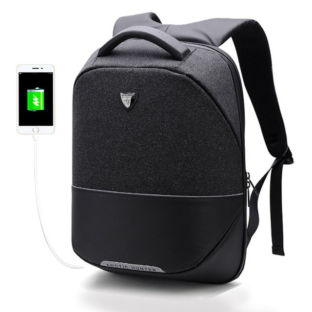 

ARCTIC HUNTER B00216 22L Anti-theft 15.6 Laptop Backpack Waterproof Business Travel USB Rucksack
