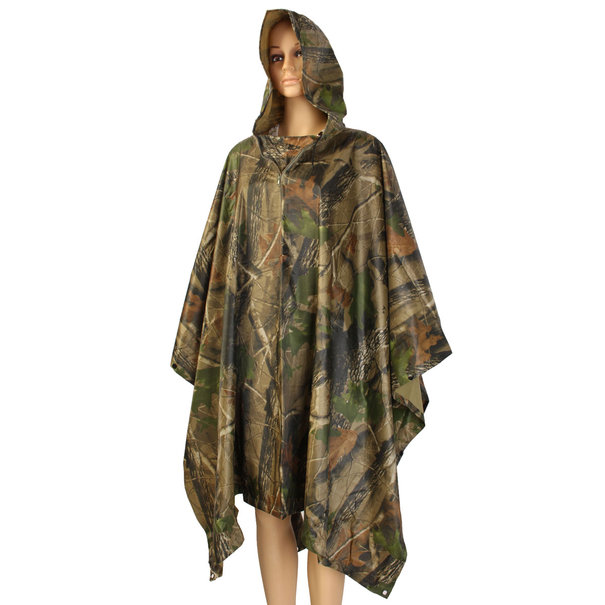 Outdooors camping camouflage rain coat waterproof jungle poncho for ...