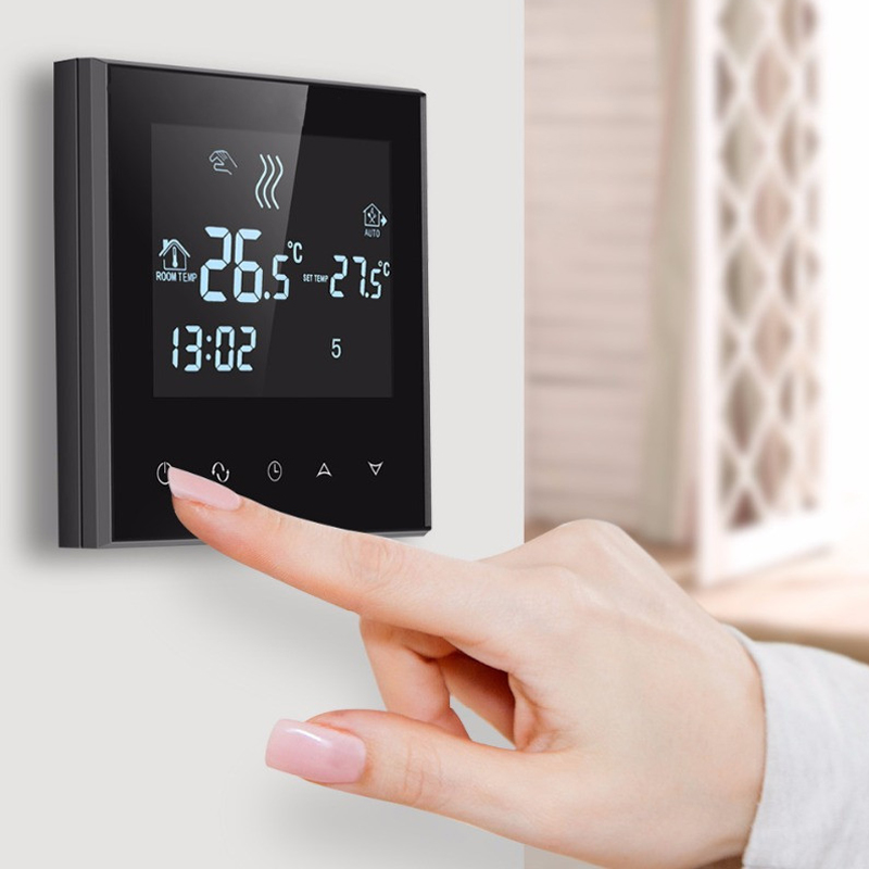 

WIFI Floor Heating Thermostat 6 Period Programmable Controlling Temperature Heating Tool Touch Screen