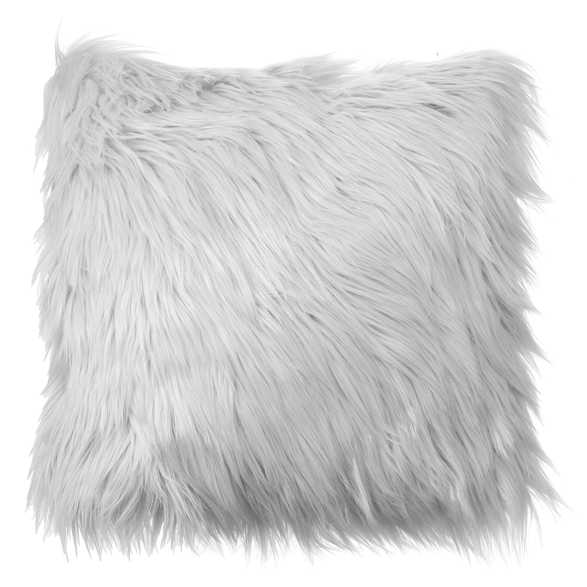 

40x40 Faux Wool Fur Cushion Cover Fluffy Soft Plush Throw Pillow Case Home Decor
