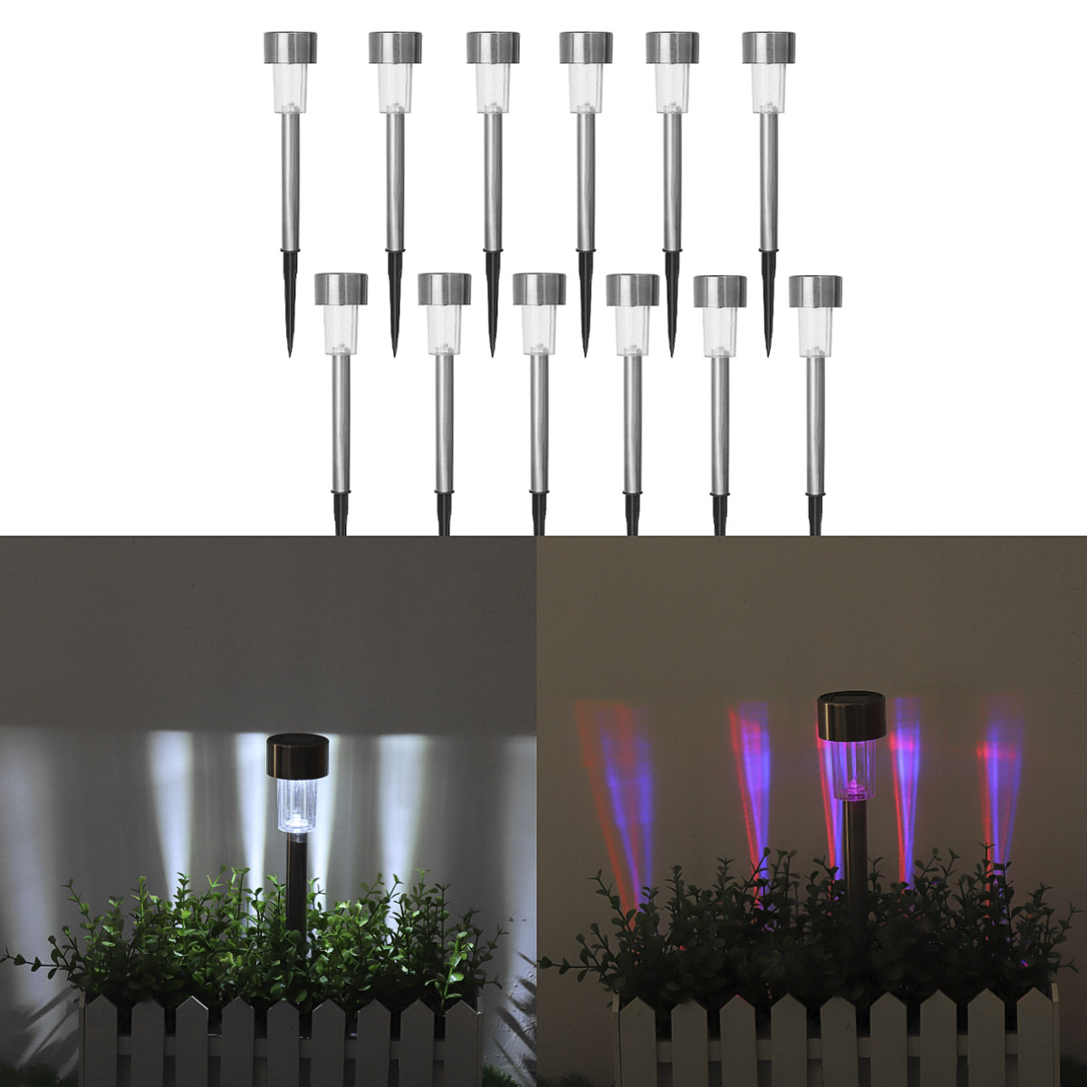 Find 12PCS Solar Lights Outdoor Pathway Garden Stainless Steel LED Lights Waterproof Landscape Lighting Lawn Patio Yard Walkway Driveway for Sale on Gipsybee.com with cryptocurrencies