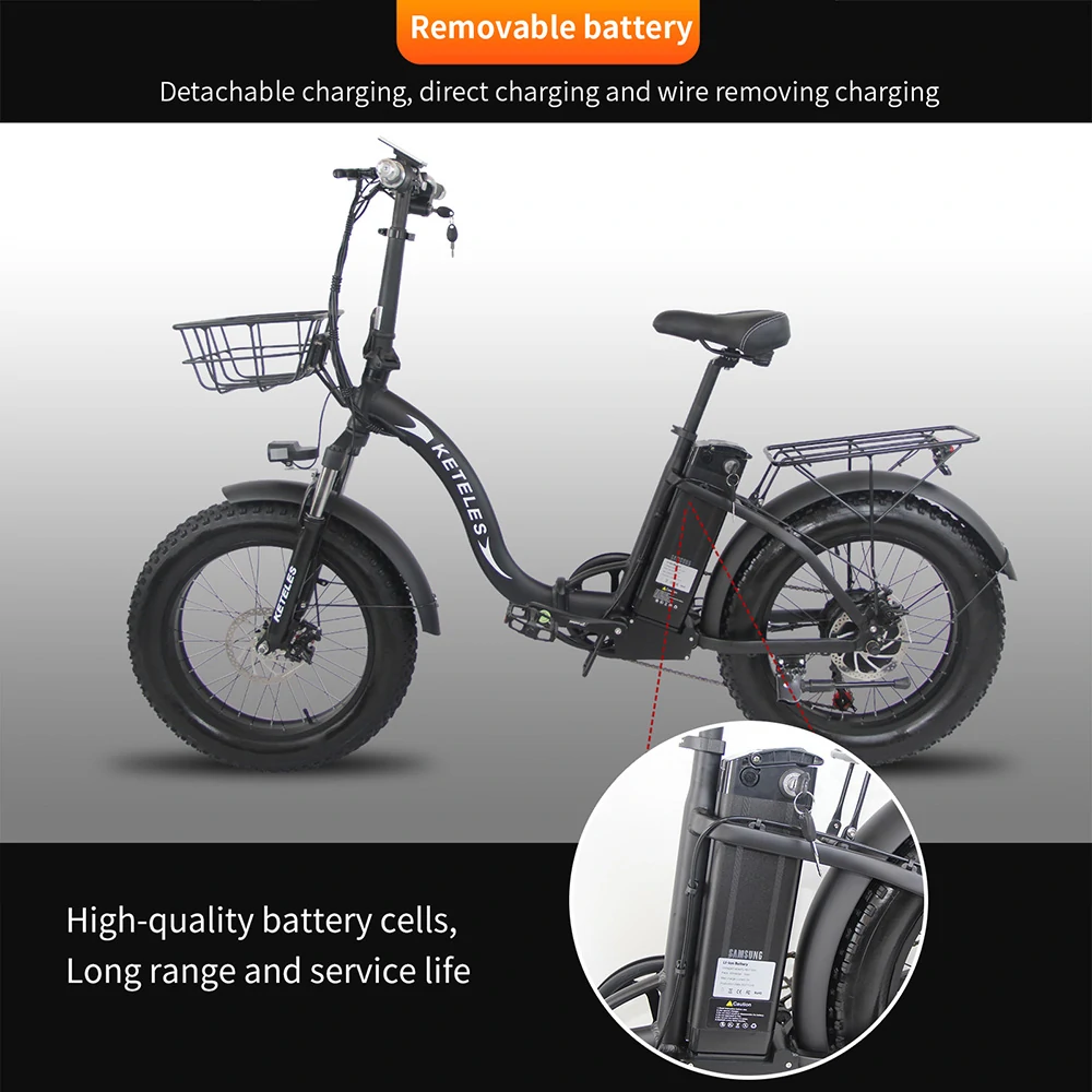 KETELES KF9 Electric Bicycle with 1000W motor, 48V 18Ah battery7