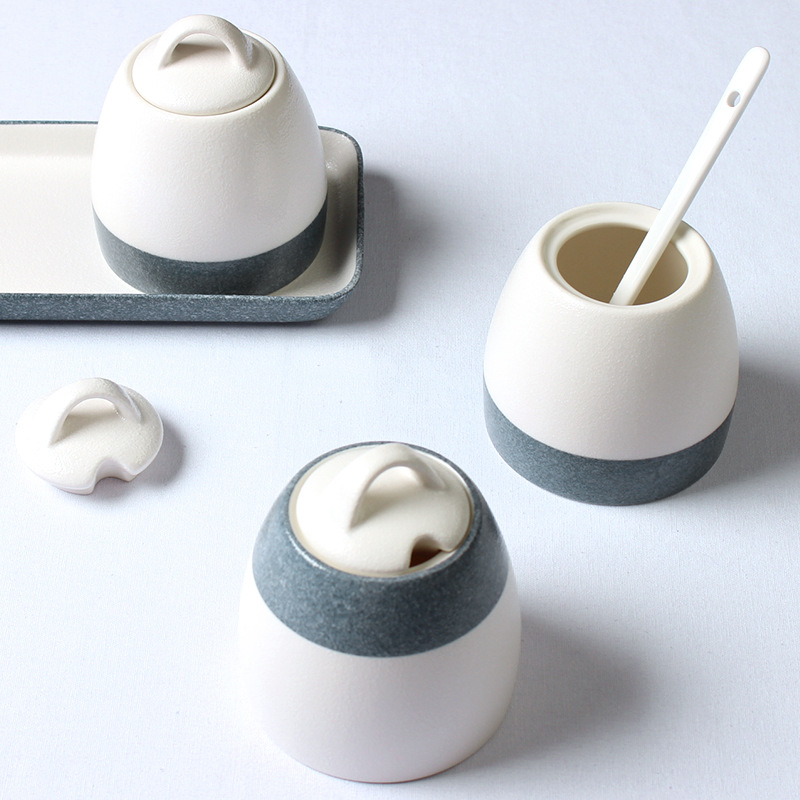 

Yunhetang ins Японская снежинка глазурь керамическая приправа банка приправа солонка кухонные принадлежности приправы набор