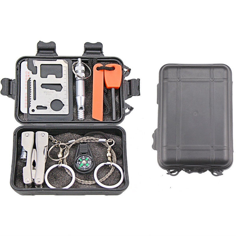 

Emergency Survival Equipment Kit Outdoor Sports Tactical Hunting SOS Tools Kit
