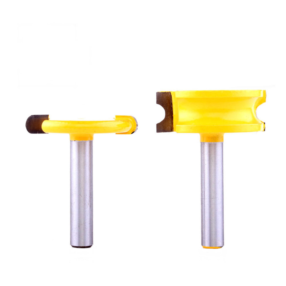 

2pcs 8mm Shank 1/4 Inch Dia Router Bit Canoe Flute and Bead Canoe Joint Router Bit Cutter Woodworking Milling Cutter