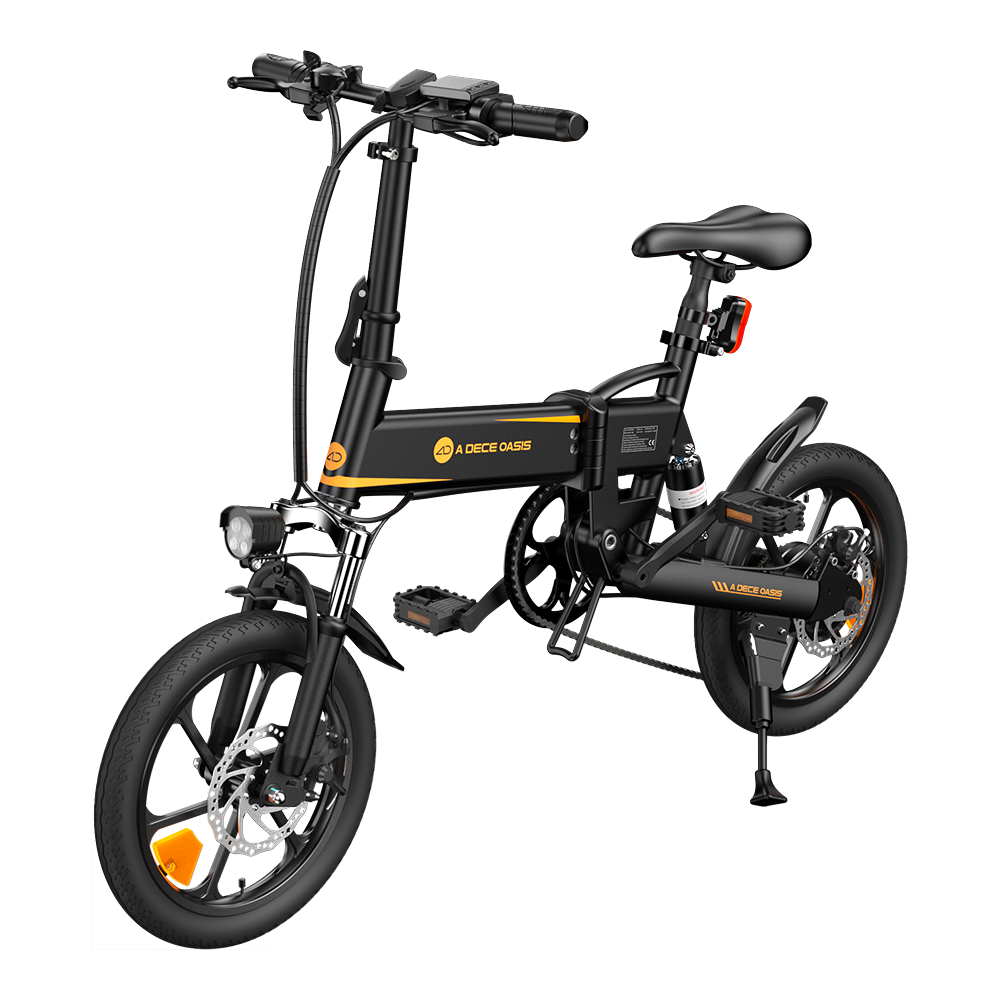 Find EU Direct ADO A16 XE 36V 7 5AH 250W 16inch Folding Electric Bicycle 70KM Max Mileage 120KG Payload Electric Bike for Sale on Gipsybee.com with cryptocurrencies