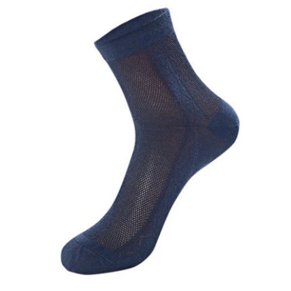 Men Summer Ultra Thin Breathable Socks Cotton Deodorant Sweat Middle Socks