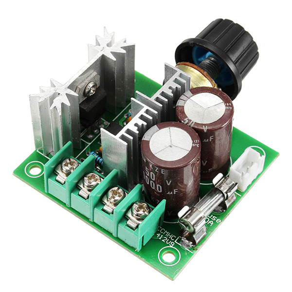 

3pcs DC 12V-40V 10A 13Khz Motor Speed Controller Pump PWM Stepless Speed Change Speed Control Switch Large Torque 50V 1000uF Large Capacitor IRF3205 Power Tube With Over-Voltage Protection Function