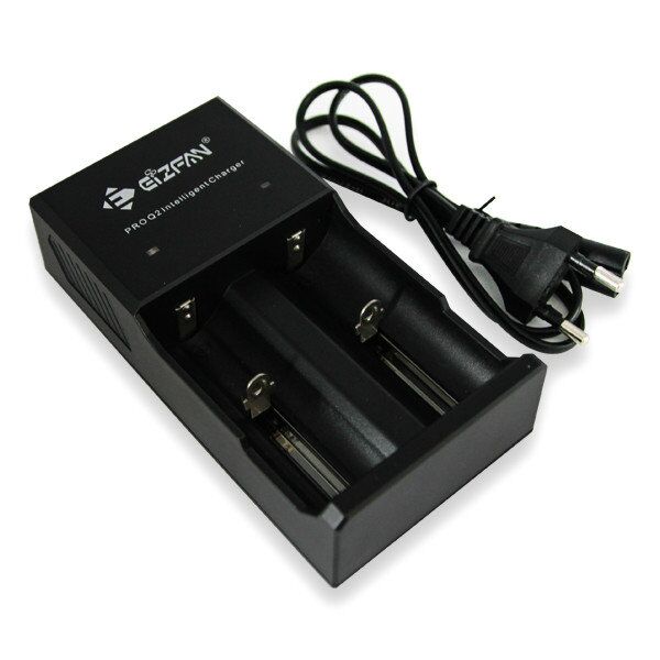 

Eizfan Pro Q2 2 Slots Battery Charger Smart Charger For 18650 20700 21700 26650 Battery US/EU Plug