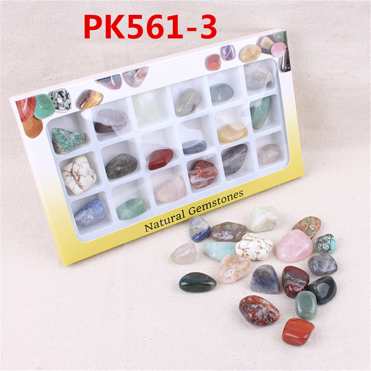 

AU Natural Gemstones Stones Variety Collection Crystals Kit Mineral Geological Teaching Materials