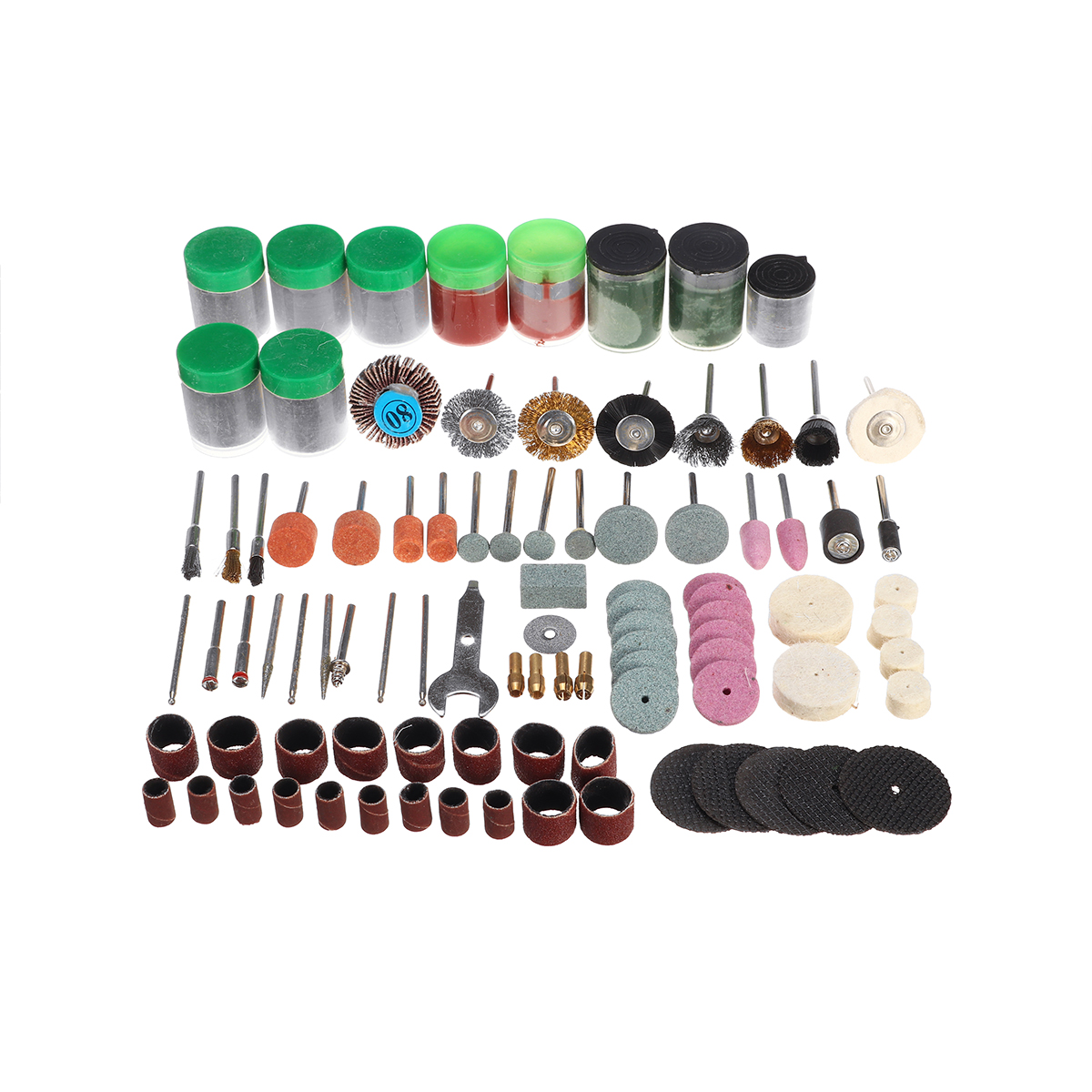 

262Pcs Rotary Tool Accessory Set for Cutting Grinding Polishing Wheel Sanding Polishing Tools Kit
