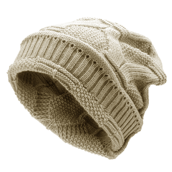 

Mens Women Knitted Bonnet Beanie Hat Casual Woolen Winter Warm Hat
