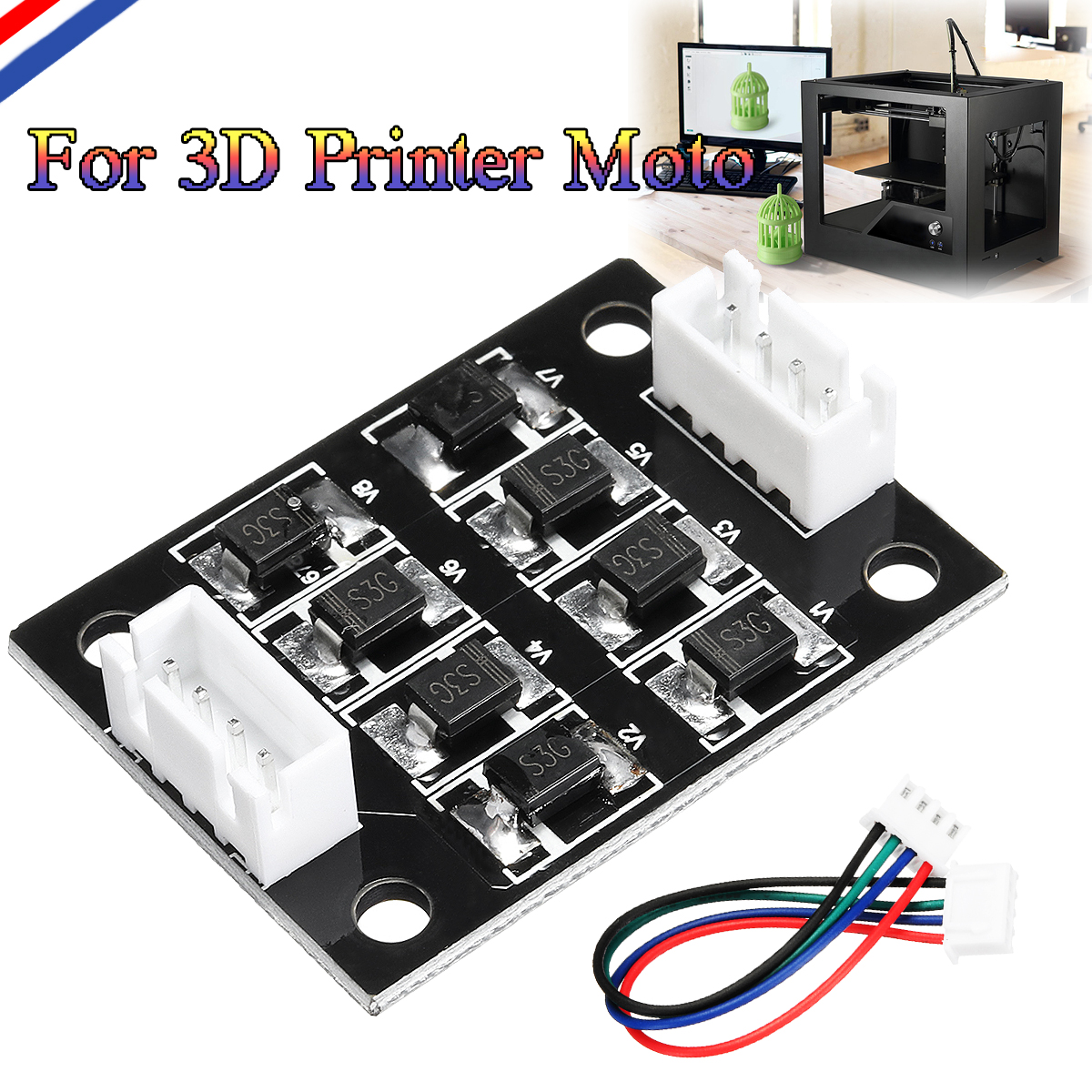 3PCS TL-Smoother Addon Module With Dupont Line For 3D Printer Stepper