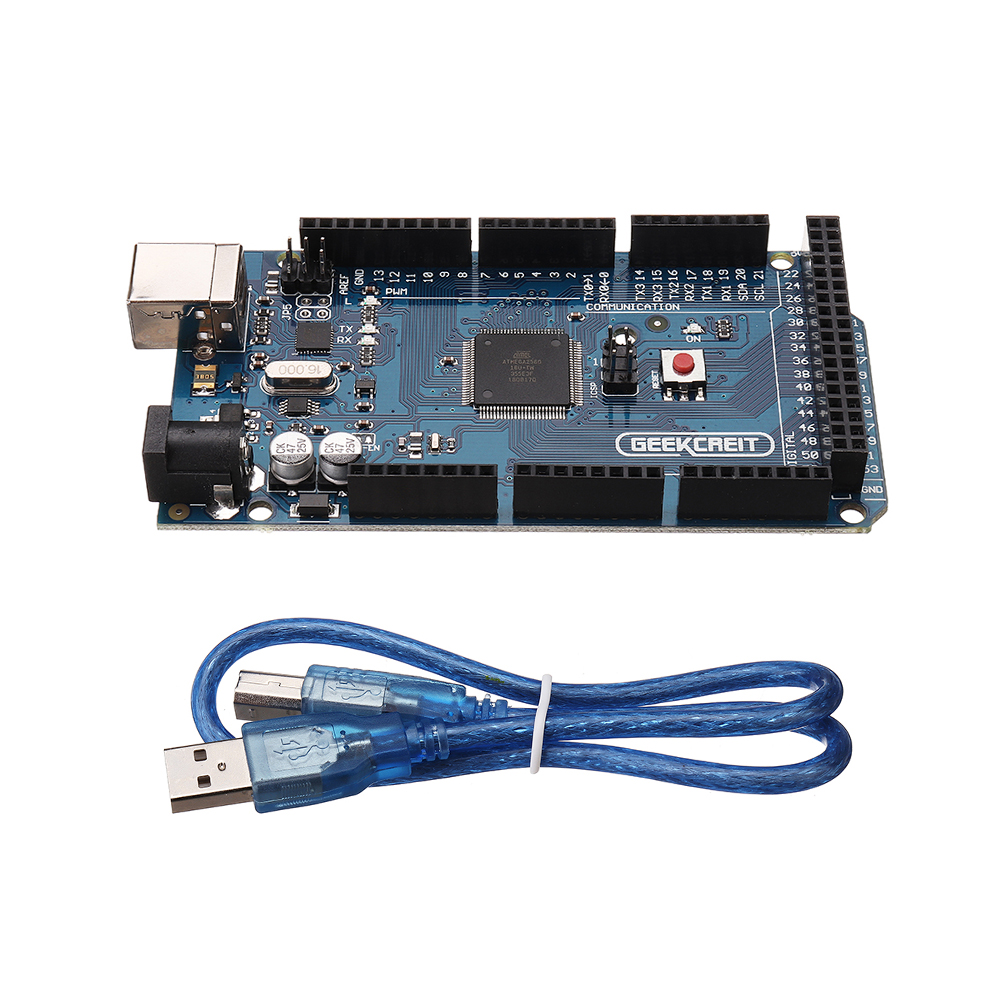 

5Pcs Geekcreit® MEGA 2560 R3 ATmega2560-16AU MEGA2560 Development Board With USB Cable For Arduino