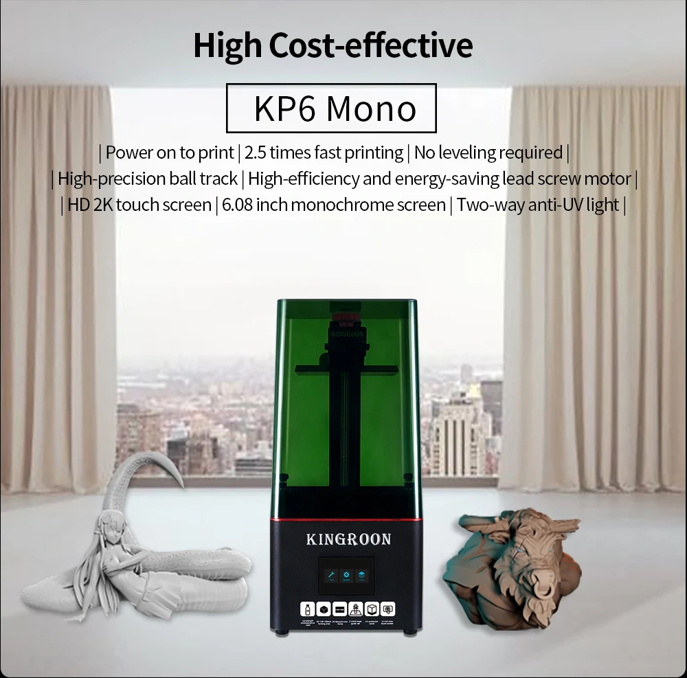 KINGROON KP6 Mono LCD 3D Printer