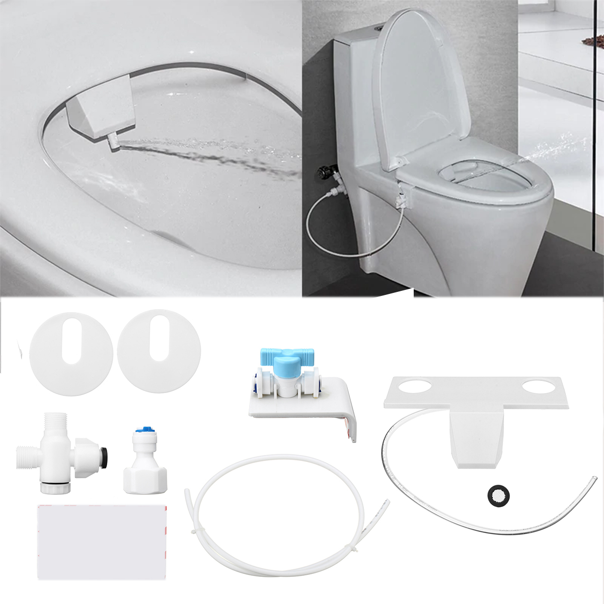 

Portable Toilet Bidet Sprayer Smart Cleaner Bathroom Seat Wash Flushing Sanitary Device