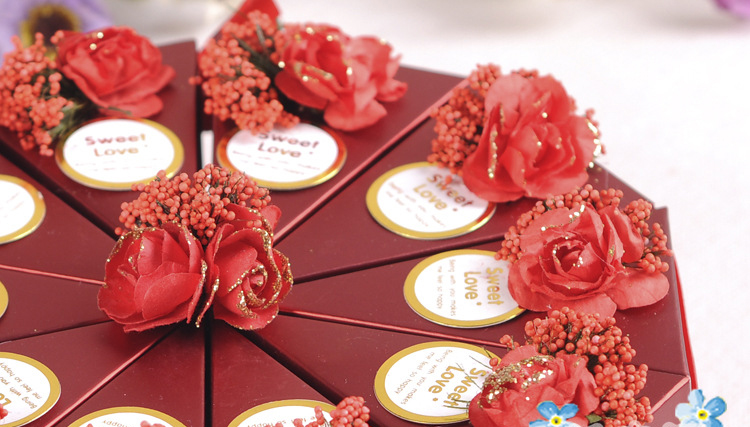 10pcs Cake Candy Gift Box Wedding Party Cake Sweet Chocolate Gift Boxes
