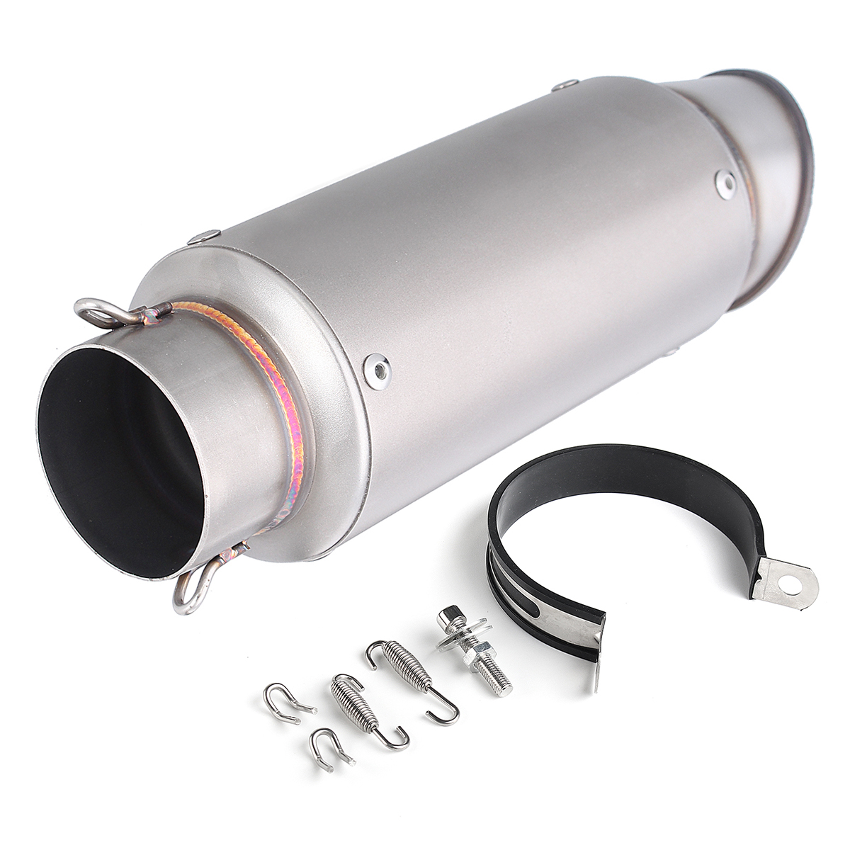 

61mm Exhaust Muffler Pipe Universal Stainless Steel For Motorcycle ATV