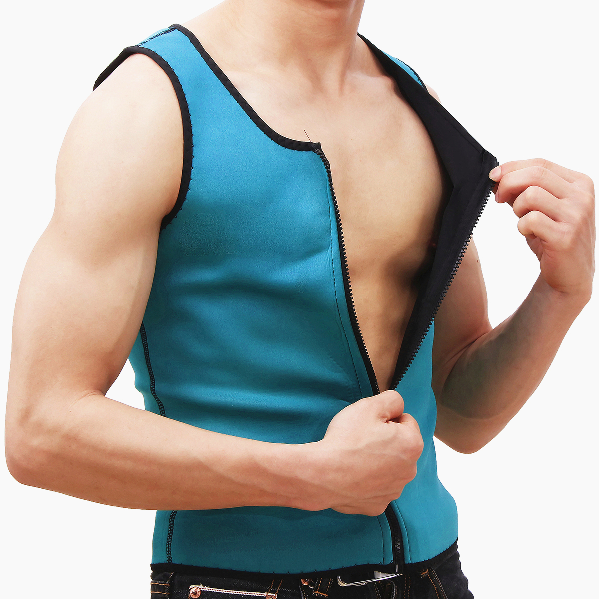 

Зеленые мужчины Похудение Жилет Body Shaper Belly Wrap Abdomen Weight Loss Zipper Сауна Корсет Shapewear