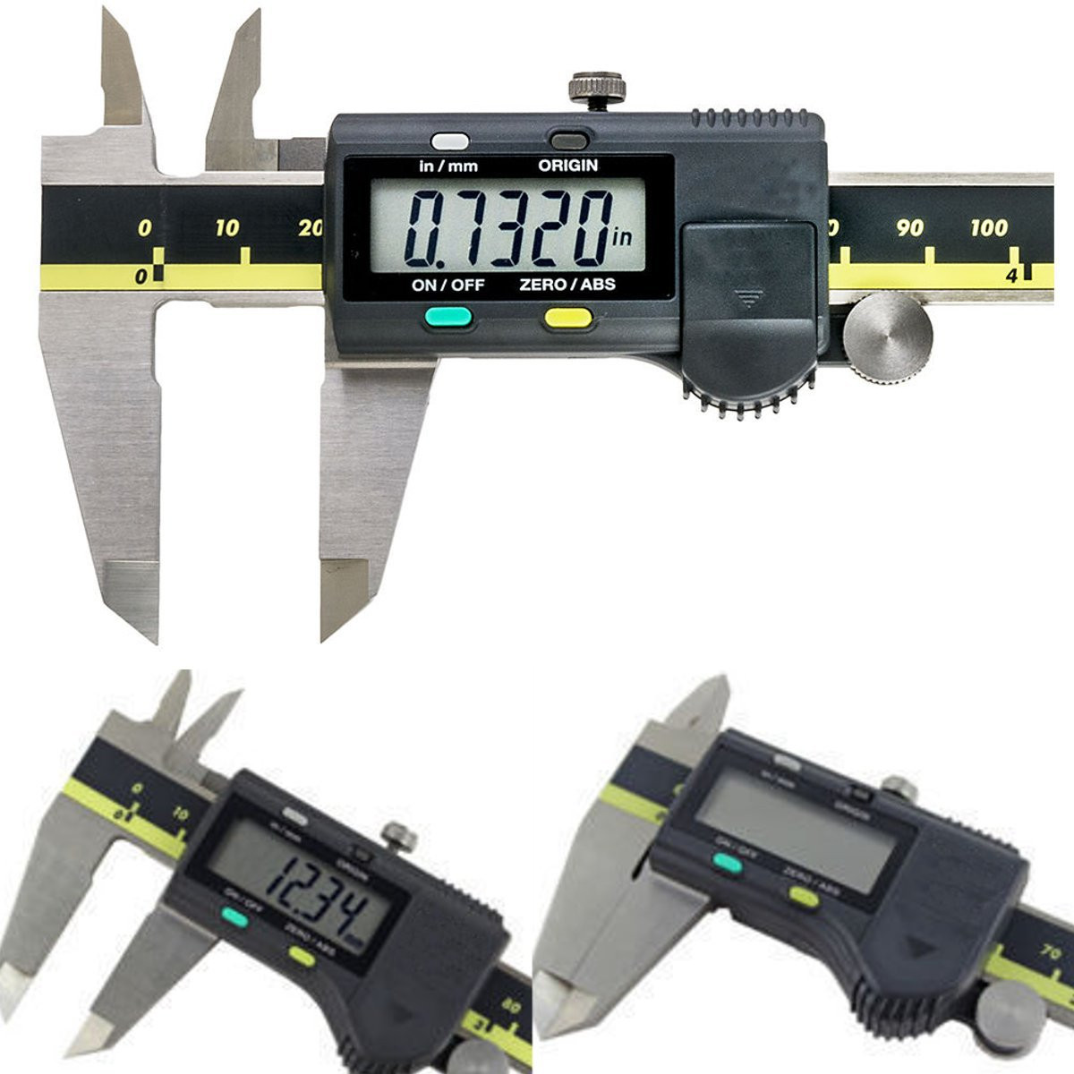 

150mm 6 Inch Stainless Steel Electronic Digital Vernier Caliper Micrometer With Box
