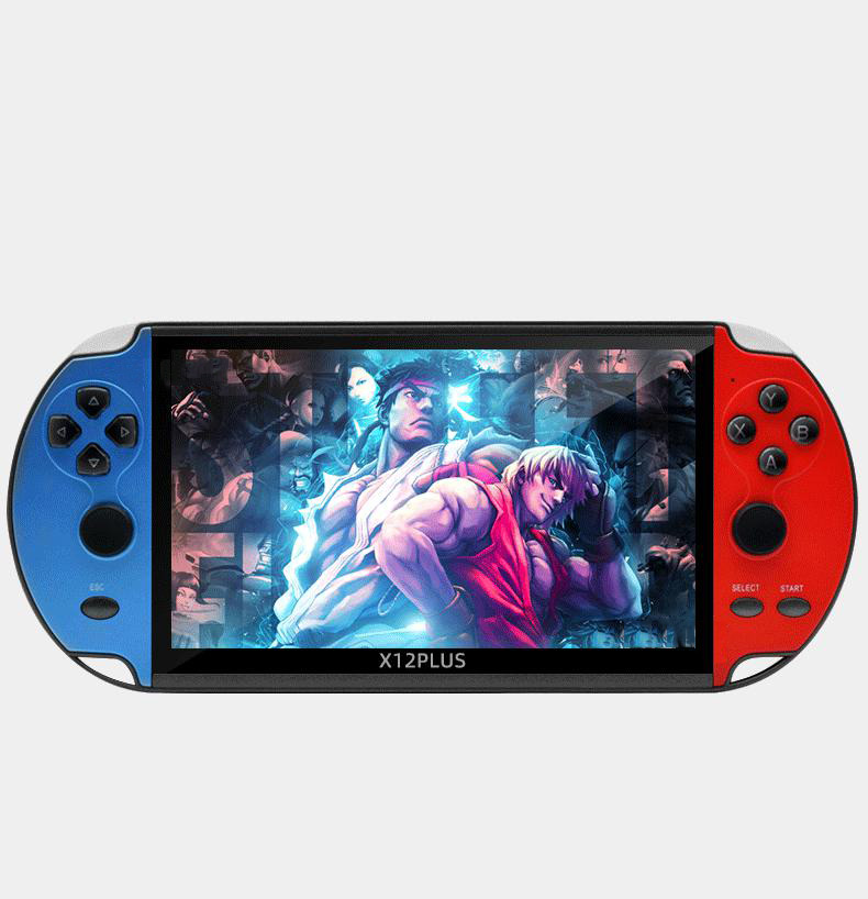 Find X12 PLUS 7 inch IPS Screen 16GB Built in 1000 Classic Games Retro Handheld Game Console Support Video Player for Sale on Gipsybee.com with cryptocurrencies