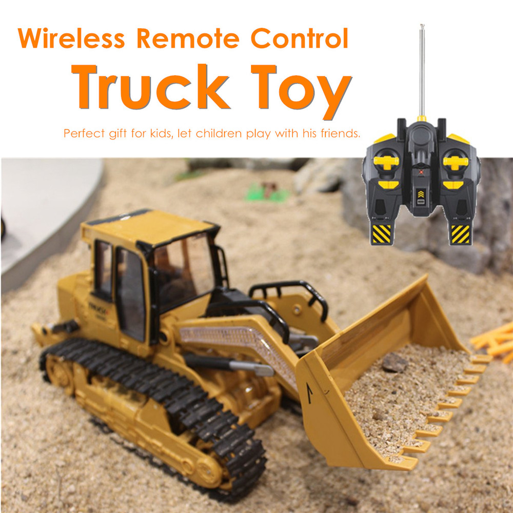 Radio Remote Control Bulldozer Caterpillar Engineering Truck RTR RC 6CH 1:12 Toy 