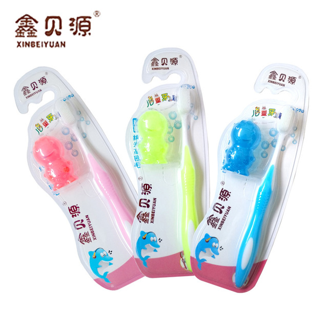 

Детская Силиконовый Зубная щетка Baby Soft Волосы Уход за зубной щеткой Дети Nano Зубная щетка Xinbeiyuan