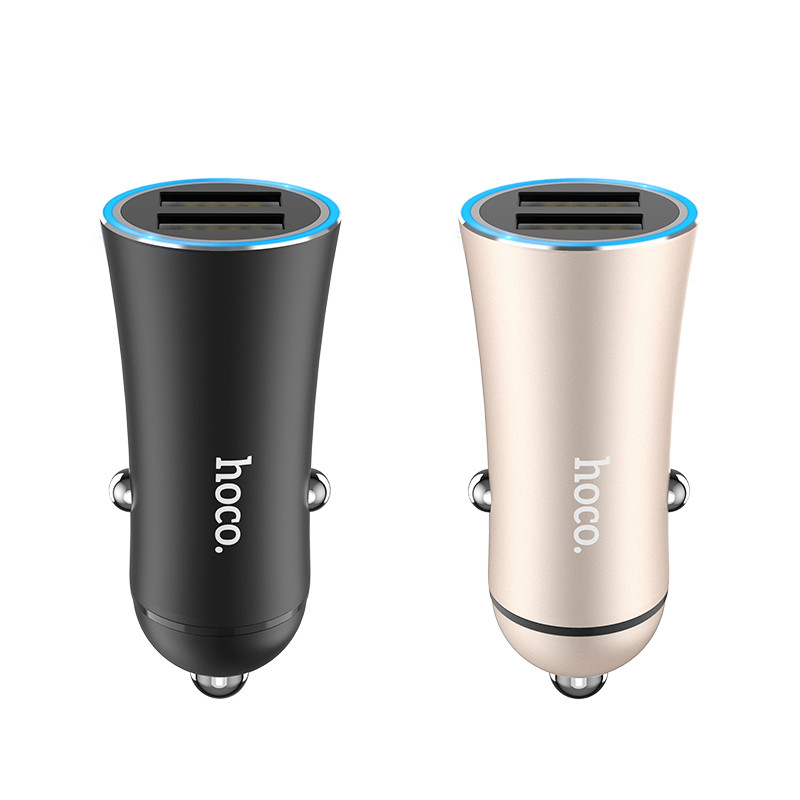 

HOCO Z30A 3.1A Dual USB Fast Charge Car Charger for iPhone XR XS Max for Samsung Xiaomi