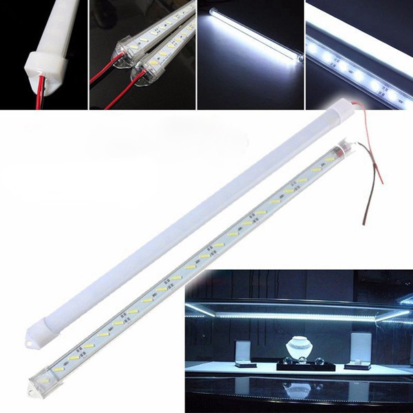 

50CM 8520 SMD Cool White LED Rigid Strip Aluminum Milk/Clear Case Tube Light Lamp DC12V