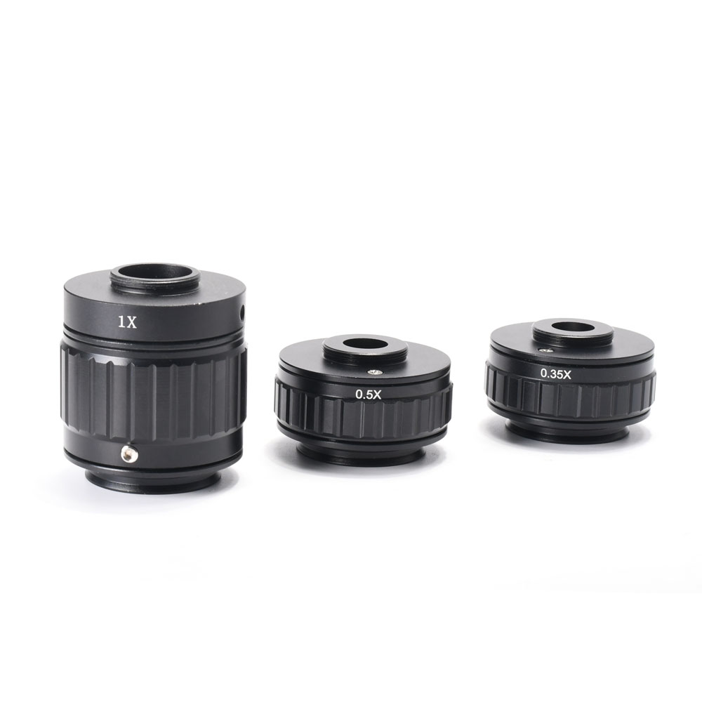 

HAYEAR 1X 0.35X 0.5X C-mount Lens Adapter Focus Adjustable Camera Installation C-mount Adapter For New Type Trinocular Stereo Microscope