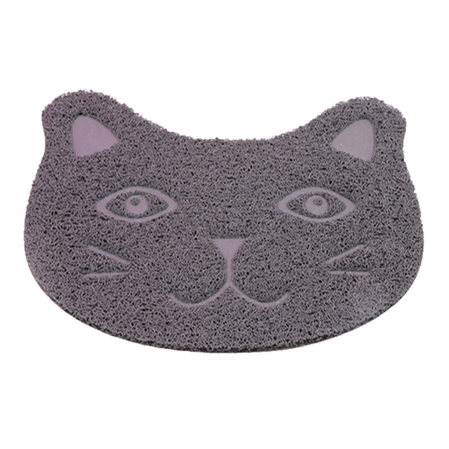 

Gray Pvc Cat Mats Cat Litter Mat Pet Supplies Dog Placemats Mats