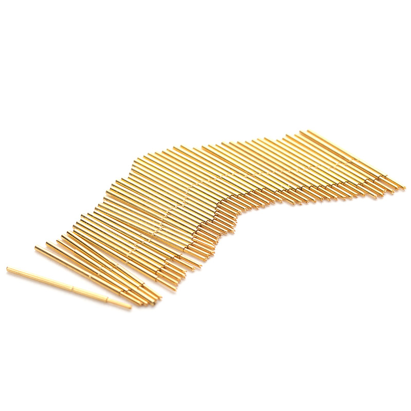 

100 Pcs PA50-Q1 Gold-Plated Test Probe Outer Diameter 0.68mm Length 16.55mm Test Tool Spring For Testing Circuit Board Instruments Test Pin