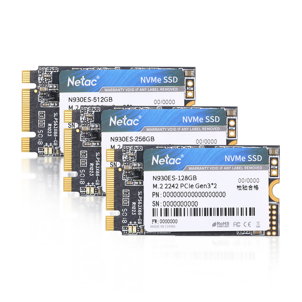 

Netac N930ES M.2 2242 SSD 128GB 256GB 512GB NVMe Gen3*2 PCIe 3D MLC/TLC NAND Flash Internal Solid State Drive Hard Drive For PC Computer