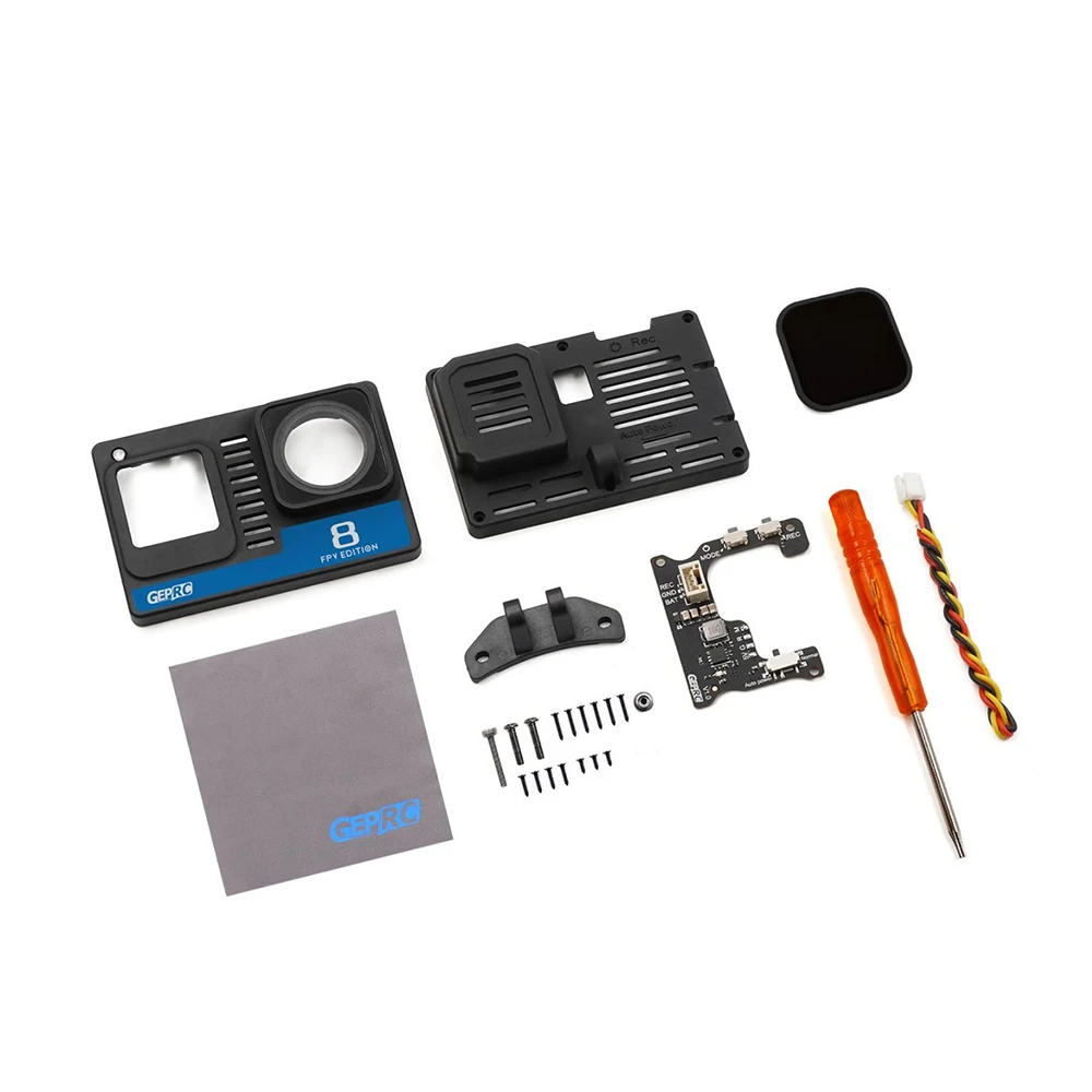 GEPRC G8N Kits Naked GoPro Hero 8 Case with BEC Board for FPV RC Drone