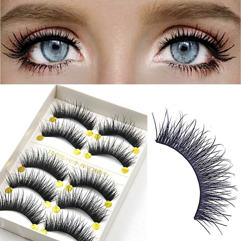 

5 Pair 3D Natural Pretty Long False Eyelashes