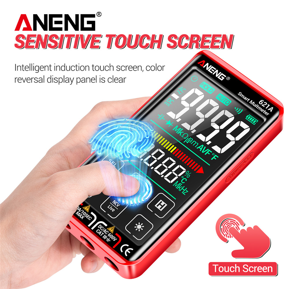 ANENG 621A 9999 Counts Auto Range Full-screen Touch Smart Digital Multimeter Rechargeable DC/AC Voltage Current Tester Meter 2