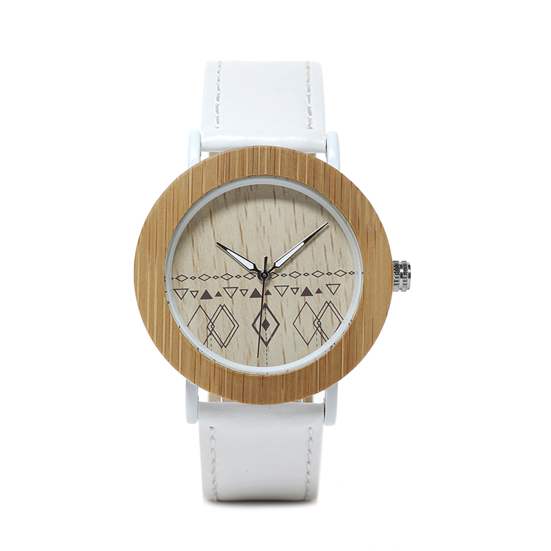 

BOBO BIRD E24 * W Уникальный Дизайн Кожаный ремешок Кварцевые часы