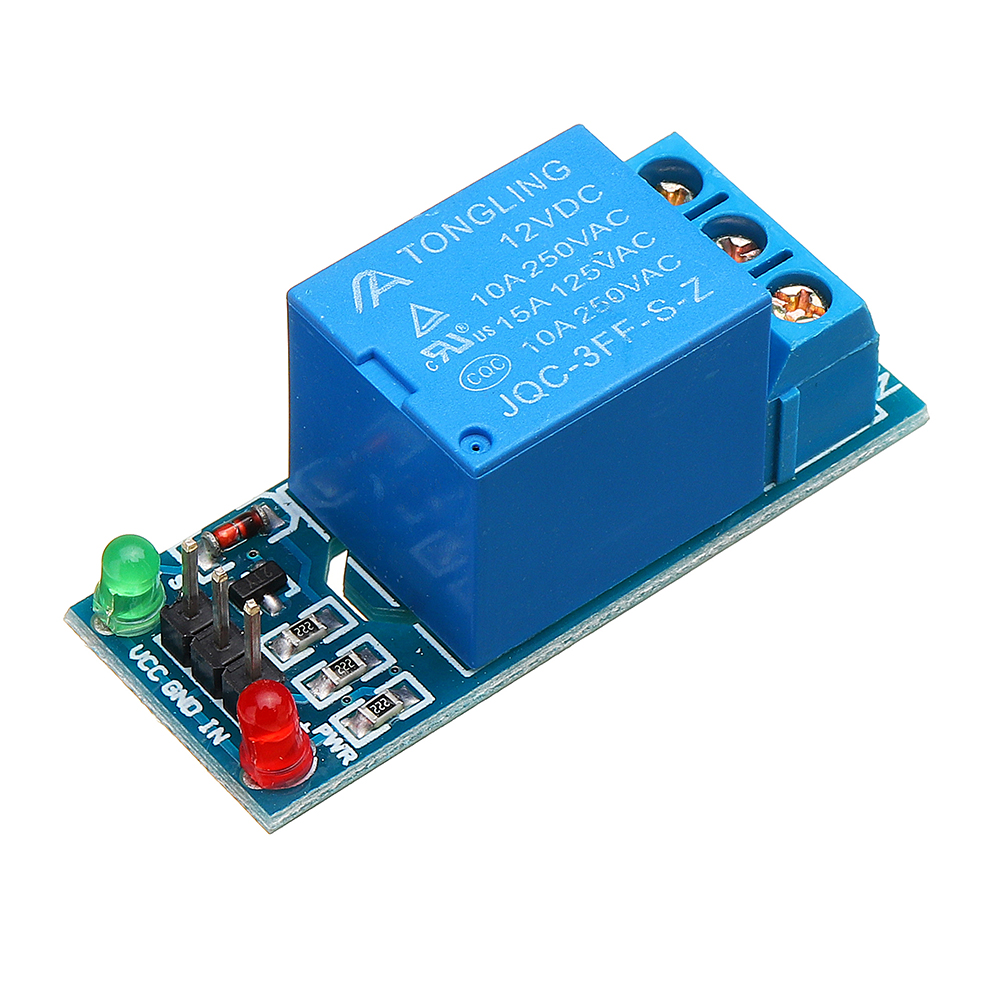 

5pcs 1 Channel 12V Relay Module with Optocoupler Isolation Relay High Level Trigger For Arduino