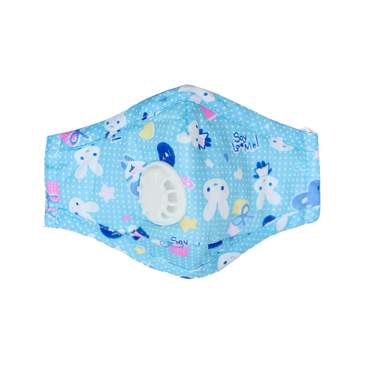 

PM2.5 Kids Cotton Face Mouth Mask Child Dust-proof Anti-haze Respirator with 2 Filters