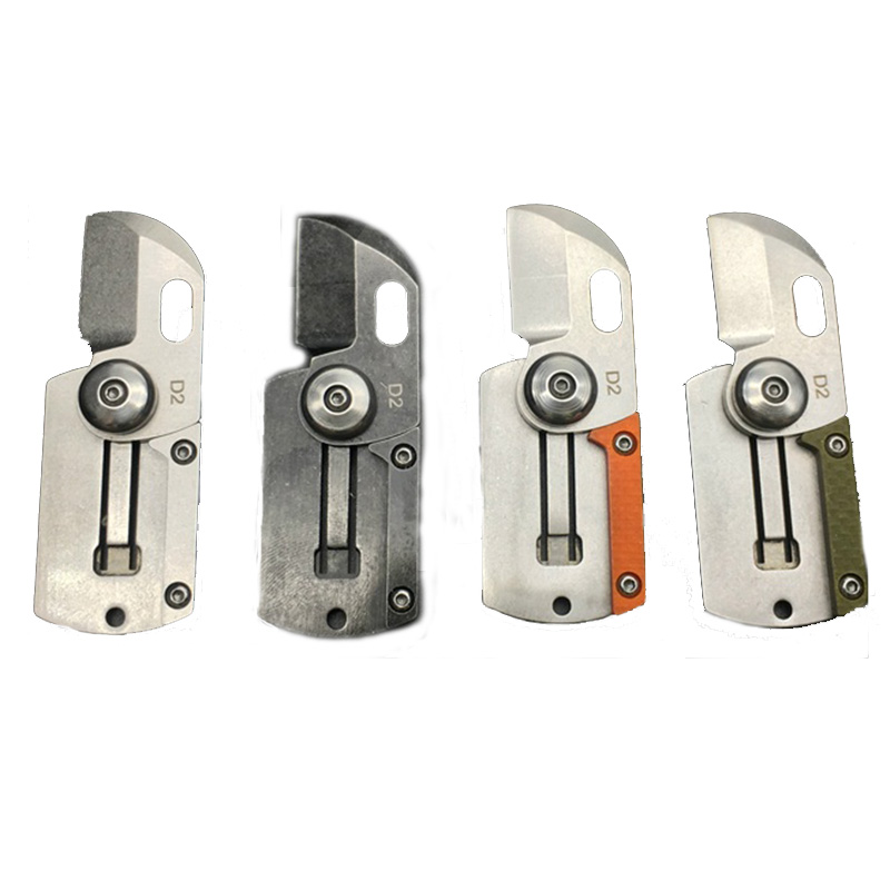 

LAOTIE 73mm D2 Steel Outdoor Survival Folding Knife Portable Mini Pocket Army Knife Keychain Tool