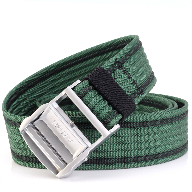 

AWMN S02 125cm Silver Belt Buckle Belts for Men Women Camouflage Military Tactical Belt Hanger Leisure Camping Pants Canvas Fabric belt